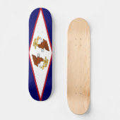 Skateboard avec drapeau des Samoa américaines (Recto)