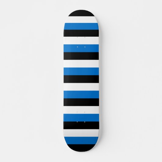 Skateboard avec drapeau d'Estonie (Devant)