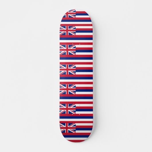 Skateboard avec drapeau d'Hawaii (Devant)