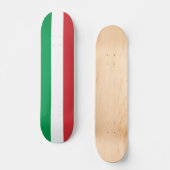 Skateboard avec drapeau d'Italie (Recto)