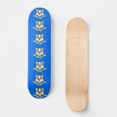 Skateboard avec drapeau du Connecticut (Recto)