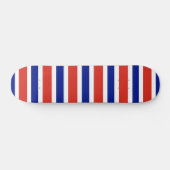 Skateboard avec drapeau du Costa Rica (Horz)