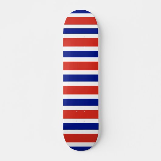 Skateboard avec drapeau du Costa Rica (Devant)