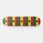 Skateboard avec drapeau du Ghana (Horz)