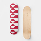 Skateboard avec drapeau du Groenland (Recto)