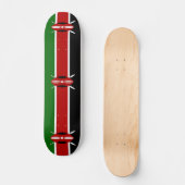 Skateboard avec drapeau du Kenya (Recto)