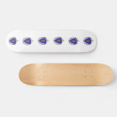 Skateboard avec drapeau du Massachusetts (Horz)