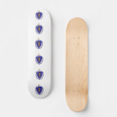 Skateboard avec drapeau du Massachusetts (Recto)