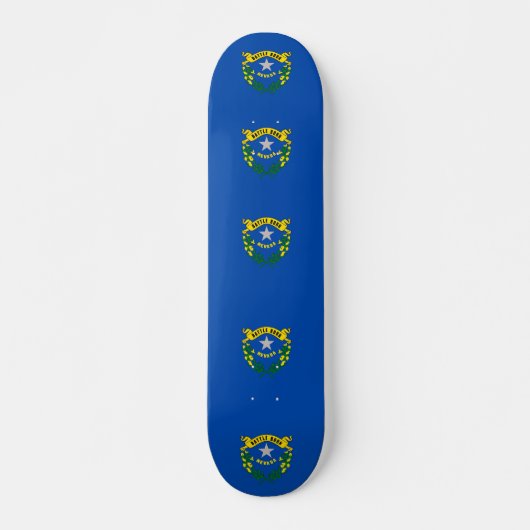 Skateboard avec drapeau du Nevada (Devant)