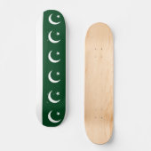 Skateboard avec drapeau du Pakistan (Recto)