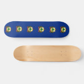 Skateboard avec drapeau du Vermont (Horz)