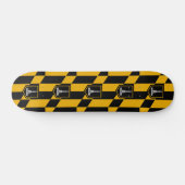 Skateboard avec le drapeau de Baltimore, Maryland, (Horz)