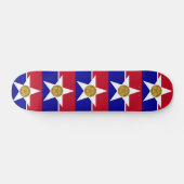 Skateboard avec le drapeau de Dallas, USA (Horz)