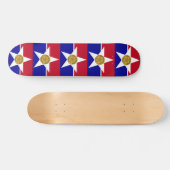 Skateboard avec le drapeau de Dallas, USA (Horz)