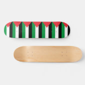 Skateboard avec le drapeau de la Palestine (Horz)