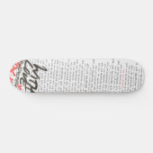 Skateboard "Avec Love exprime la planche à roulettes (Horz)