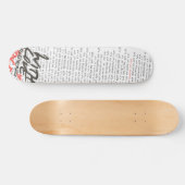 Skateboard "Avec Love exprime la planche à roulettes (Horz)