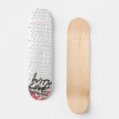 Skateboard "Avec Love exprime la planche à roulettes (Recto)