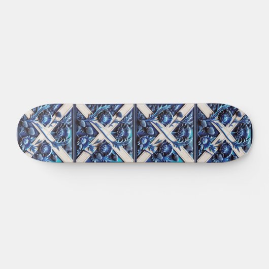 Skateboard avec Scottish Thistles Design (Horz)