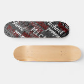 Skateboard avec son nom (Horz)