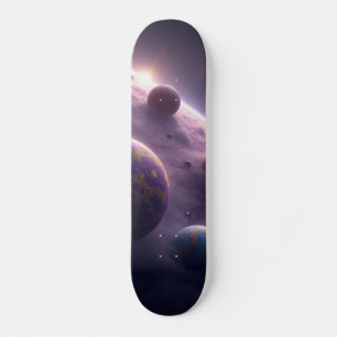 Skateboard Aventure Cosmique : Conception de Planche à Roulet