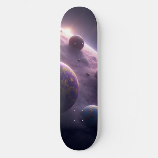 Skateboard Aventure Cosmique : Conception de Planche à Roulet (Recto)