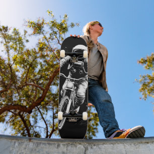 Skateboard Aventure spatiale en vélo astronaute cosmique