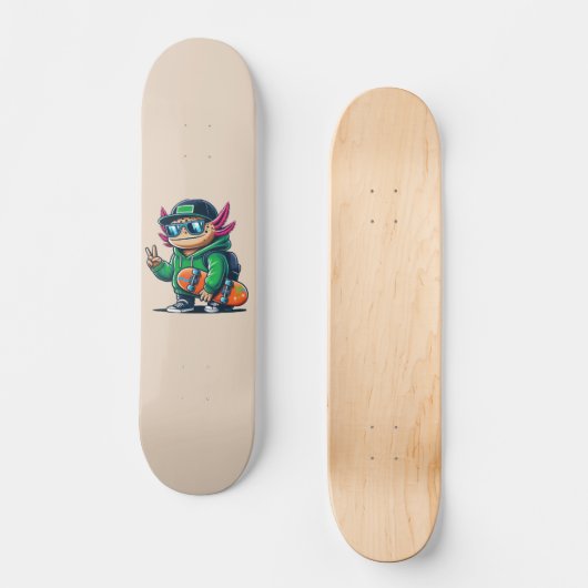 Skateboard Axolotl (Recto)