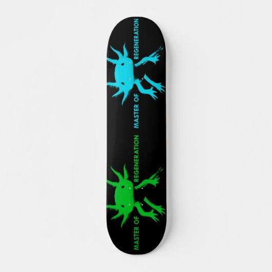 Skateboard axolotl (Devant)