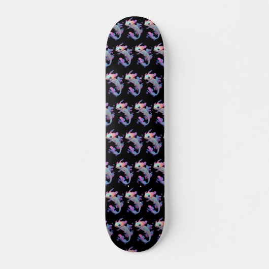 Skateboard Axolotl coloré (Devant)