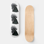 Skateboard Ayam Cemani Rooster Head (Recto)