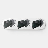 Skateboard Ayam Cemani Rooster Head (Horz)