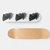 Skateboard Ayam Cemani Rooster Head (Horz)