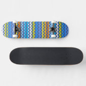 Skateboard Aztec Chevron Zigzag Stripe Motif 3 (Horz)