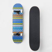 Skateboard Aztec Chevron Zigzag Stripe Motif 3 (Recto)