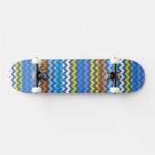 Skateboard Aztec Chevron Zigzag Stripe Motif 3 (Horz)