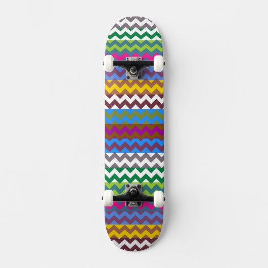 Skateboard Aztec Chevron Zigzag Stripe Motif 7 (Recto)