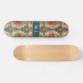 Skateboard Aztec Navajo Grunge Monogramme (Horz)
