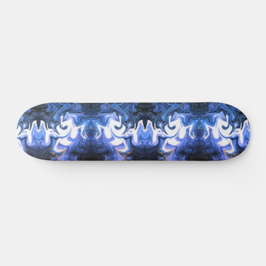 Skateboard azul con blanco (Horz)
