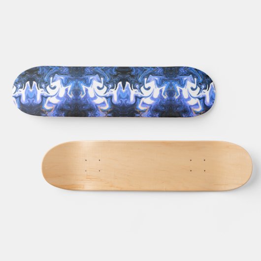 Skateboard azul con blanco (Horz)