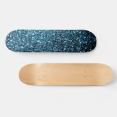 Skateboard Baby light blue faux glitter sparkles (Horz)