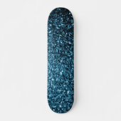 Skateboard Baby light blue faux glitter sparkles (Devant)