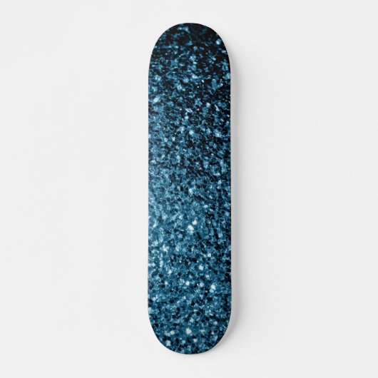 Skateboard Baby light blue faux glitter sparkles (Devant)