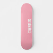Skateboard Baby Pink Nom moderne | Classique tendance (Devant)