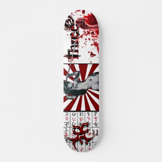 Skateboard Bac de script sanguin "Trois-Trois" (Devant)