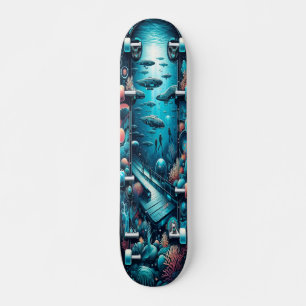 Skateboard "Bac marin de bio-oasis"