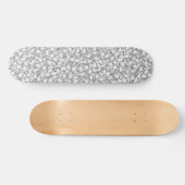 Skateboard Bactéries en noir et blanc motif (Horz)