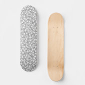 Skateboard Bactéries en noir et blanc motif (Recto)