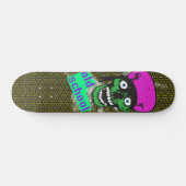 Skateboard badass de vieille école (Horz)