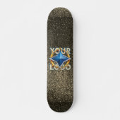 Skateboard Badge Gold & Black ID Luxury Modèle Business (Devant)